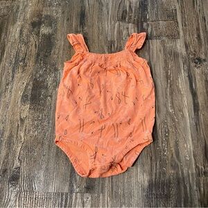 4/20 Carter’s flutter onesie 24M flamingo